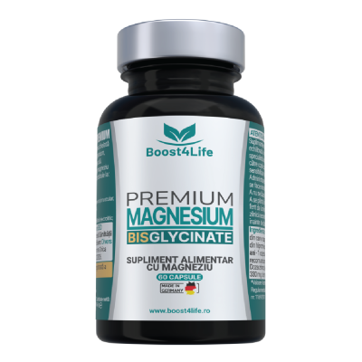 Magneziu Bisglicinat Premium, 60 capsule, Boost4Life -