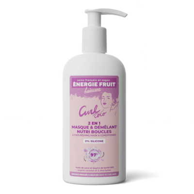 Masca balsam 2in1 pentru par ondulat sau cret, 300ml, Energie Fruit -