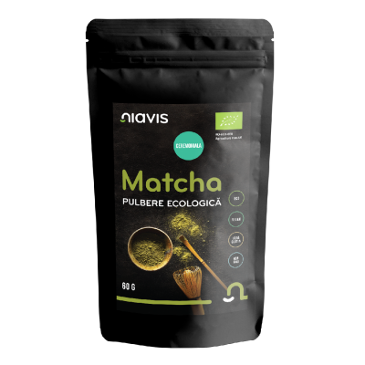 Matcha pulbere ecologica, 60 g, Niavis -