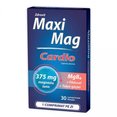 MaxiMag Cardio 375mg, 30 comprimate, Zdrovit -