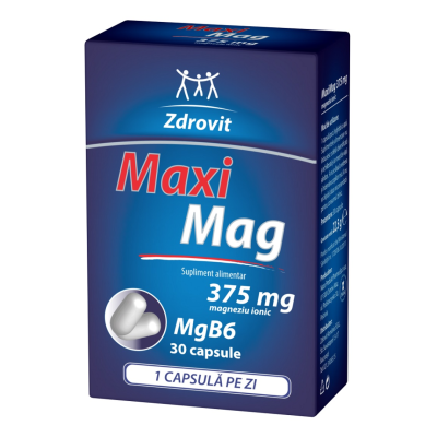 MaxiMag, 375 mg, 30 capsule, Zdrovit -
