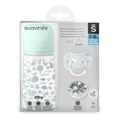 Set pentru bebelusi, Memories, albastru, 3 piese, Suavinex -