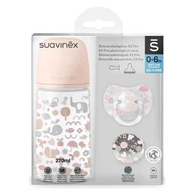 Set pentru bebelusi, Memories, roz, 3 piese, Suavinex -