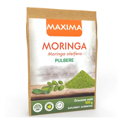 Moringa pulbere, 100 grame, Justin Pharma -