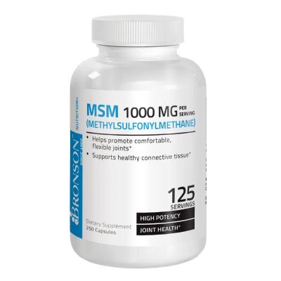 MSM, 1000 mg, 250 capsule, Bronson Laboratories -