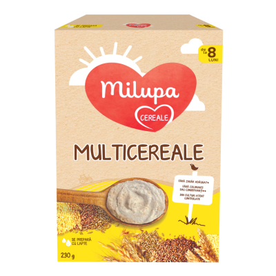Multicereale, +8 luni, 230 g, Milupa -