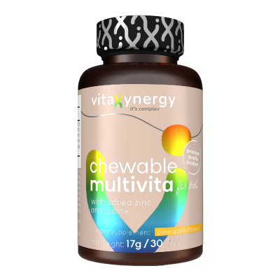 Multivitamine masticabile pentru copii, 30 tablete, Vitaxynergy -