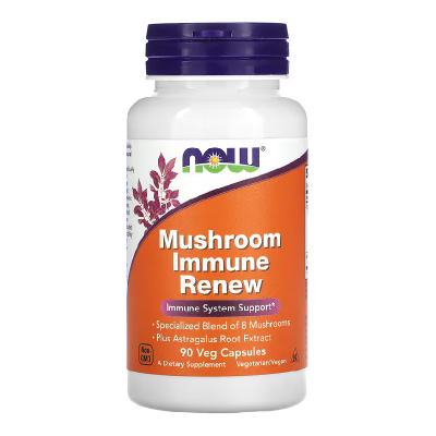 Muschroom Immune Renew, 90 capsule vegetale, Now Foods -