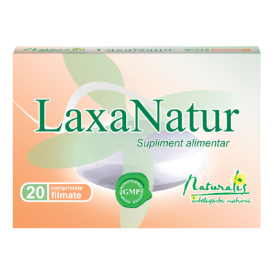 LaxaNatur, 20 comprimate, Naturalis -