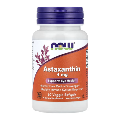 Astaxantina 4mg, 60 capsule, Now Foods -