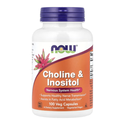 Colina cu Inositol, 100 capsule, Now Foods -