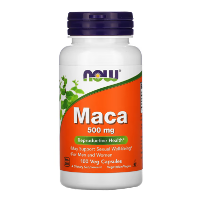 Maca, 500 mg, 100 capsule vegetale, Now Foods -