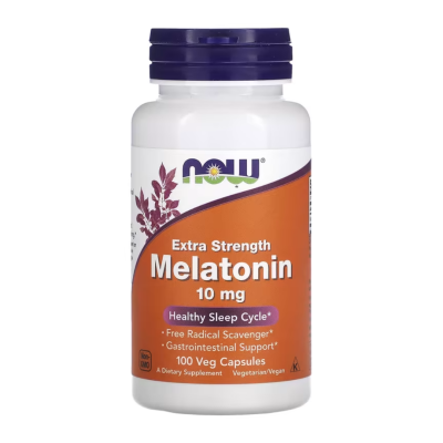 Melatonina Forte 10mg, 100 capsule, Now Foods -