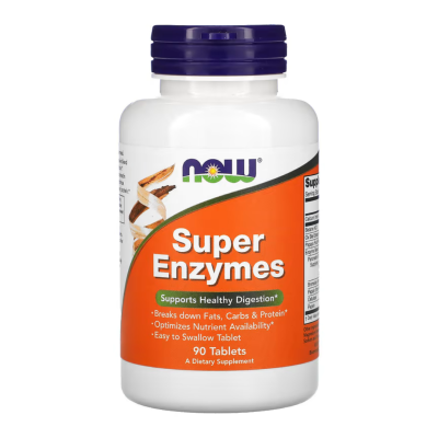 Super Enzime, 90 tablete, Now Foods -