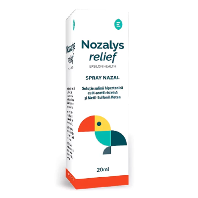 Spray nazal Nozalys relief, 20 ml, Epsilon Health -