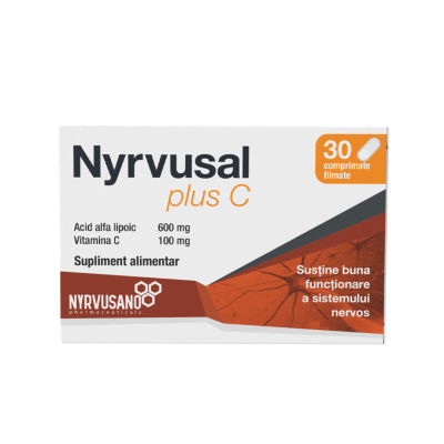 Nyrvusal plus C, 30 comprimate, Nyrvusano -