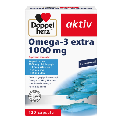 Omega 3 extra, 1000 mg, 120 capsule, Doppelherz -