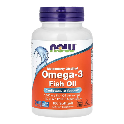 Omega 3, 1000 mg, 100 gelule moi, Now Foods -