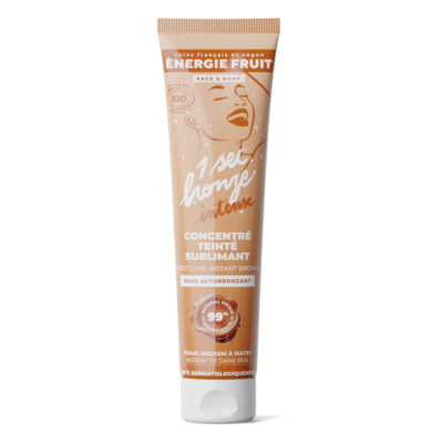 Lotiune iluminatoare fata si corp cu efect de bronz instant Mid to Dark skin, 100ml, Energie Fruit -