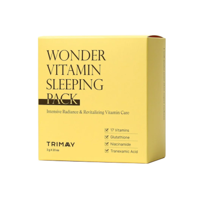 Pachet masti de noapte pentru luminozitate si revitalizare Wonder Vitamin, 20*3g, Trimay -