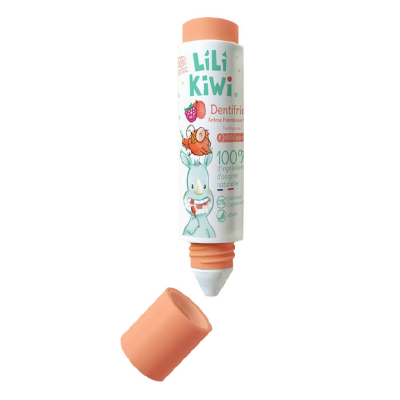 Pasta de dinti pentru copii, 3-12 ani, Zmeura si litchi, 30 ml, Lilikiwi -