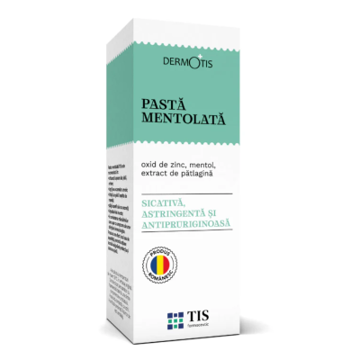 Pasta mentolata Dermotis, 50 ml, Tis Farmaceutic -
