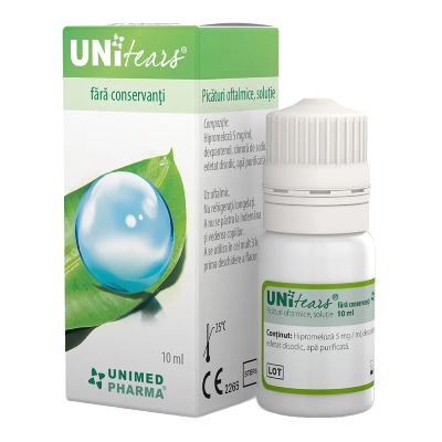 Picaturi oftalmologice Unitears, 10 ml, Unimed Pharma -