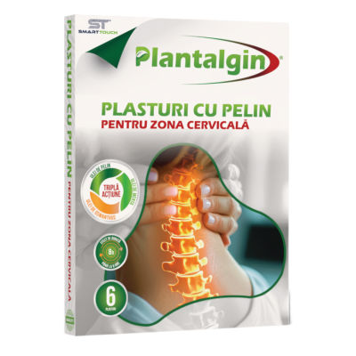 Plasturi cu Pelin pentru zona cervicala, Plantalgin, 6 bucati, Smart Touch -