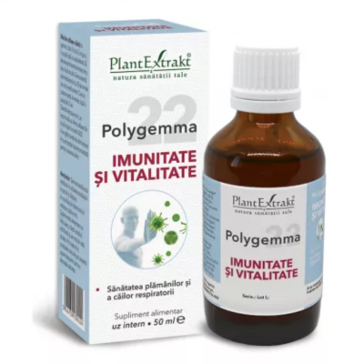 Polygemma 22, Imunitate si Vitalitate, 50 ml, Plant Extrakt -