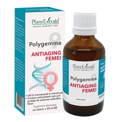 Polygemma 9 Antiaging femei, 50 ml, Plant Extrakt -