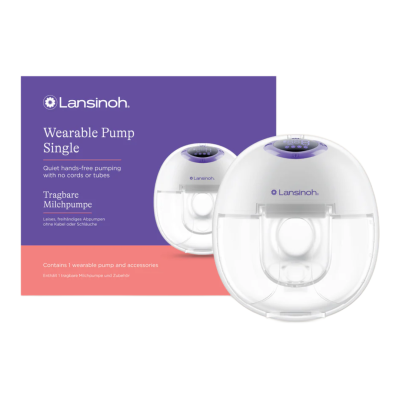 Pompă de sân electrică simplă, portabilă, hands free, Lansinoh -