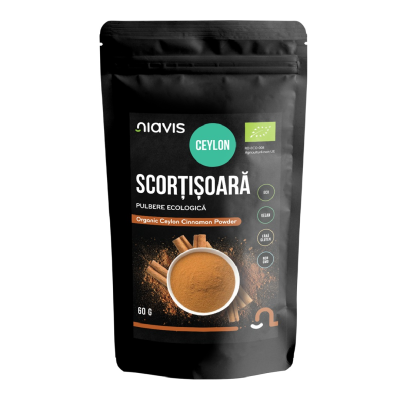 Scortisoara Ceylon Pulbere Ecologica BIO, 60g, Niavis -