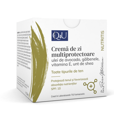 Crema de zi multiprotectoare Nutritis Q4U, 50ml, Tis Farmaceutic -