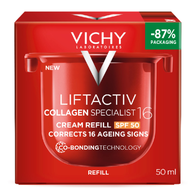 Rezerva Crema antirid de zi cu SPF50 Liftactiv Collagen Specialist 16, 50 ml, Vichy -
