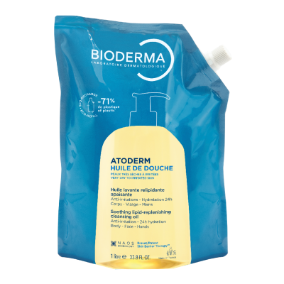 Rezerva Eco Ulei de dus Atoderm, 1L, Bioderma -