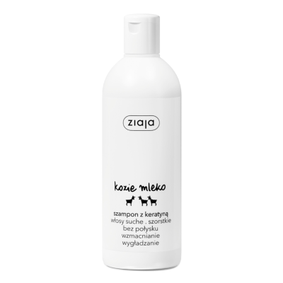 Sampon pentru intarirea firului de par cu lapte de capra si keratina, 400 ml, Ziaja -