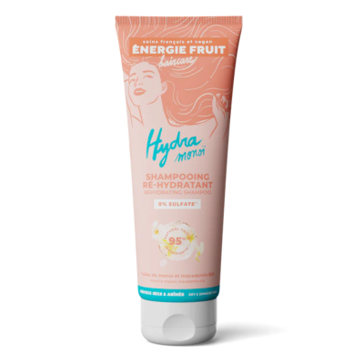 Sampon hidratant pentru par uscat si deteriorat cu monoi si Ulei organic de Macadamia, 250ml, Energie Fruit -