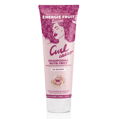Sampon nutritiv pentru par cret cu unt de cacao organic si pudra de cacao, 250ml, Energie Fruit -