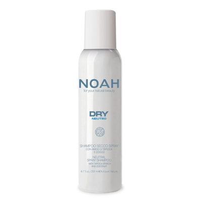 Sampon uscat cu amidon de tapioca si cocos Neutral Dry, 200 ml, Noah -
