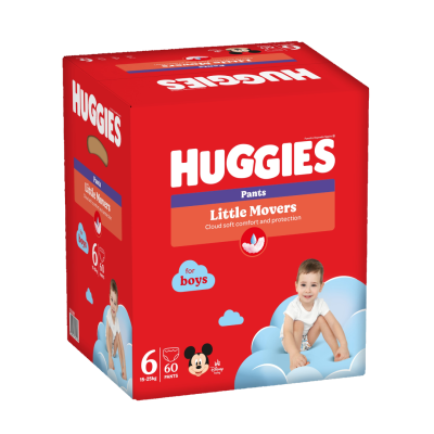 Scutece chilotel, Baieti, Marimea 6, 15-25 kg, 60 bucati, Huggies -