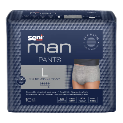 Chilot elastic absorbant, Man Pants, L, 10 bucati, Seni -
