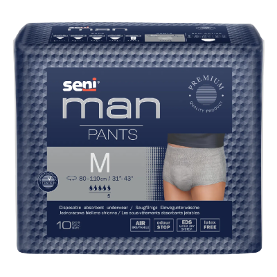 Chilot elastic absorbant, Man Pants, M, 10 bucati, Seni -