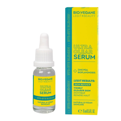 Ser impotriva imperfectiunilor, Ultra Clear Bye-bye Blemish, 15 ml, Bio:Vegane Legit Beauty -