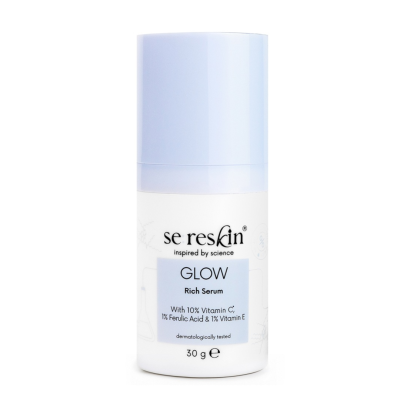 Serum cu 10% vitamina C, E si acid ferulic Glow, 30 g, Se:Reskin -