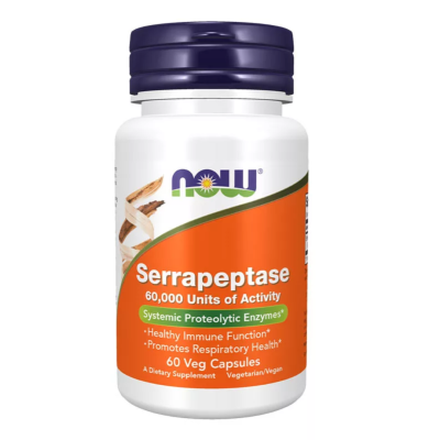 Serrapeptase, 60 capsule, Now Foods -