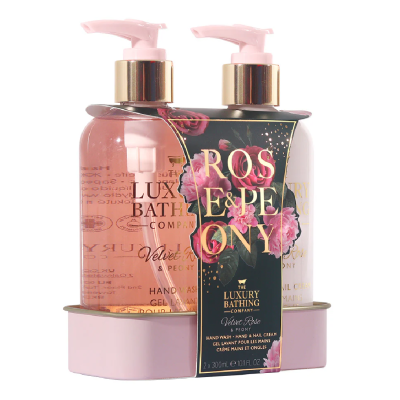 Set Cadou Delightful Duo, Velvet Rose & Peony, 2 articole, The Luxury Bathing Company -