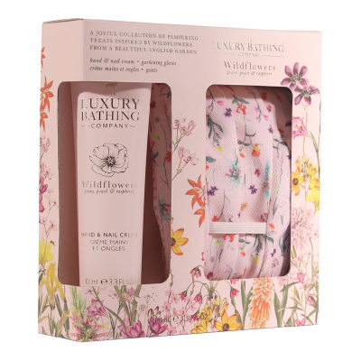 Set cadou Perfect Duo, Wildflowers, Peony, Peach & Raspberry, 2 articole, The Luxury Bathing Company -