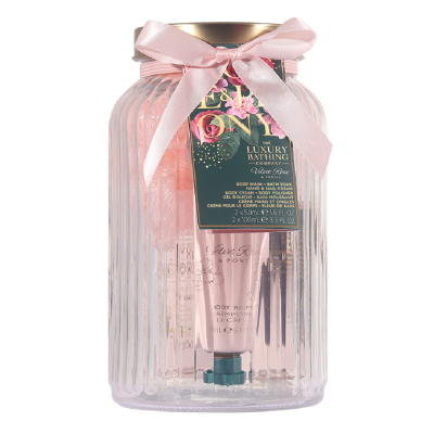 Set Cadou Pure Indulgence, Velvet Rose & Peony,  5 articole, The Luxury Bathing Company -