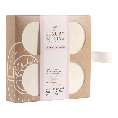 Set Cadou Relax, Warm Vanilla, Bile de Baie, 4*50 g, The Luxury Bathing Company -