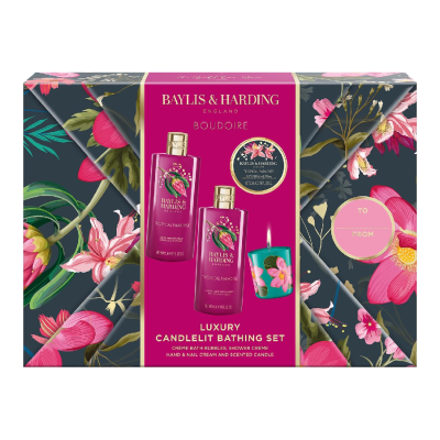 Set de ingrijire Boudoir Tropical Paradise Candlelit Gift, 4 piese, Baylis & Harding -